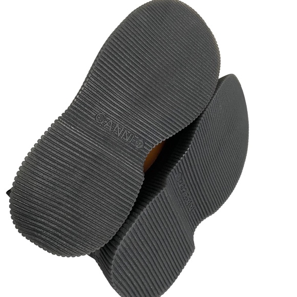 Ganni NWOT Brown Leather Chunky Chelsea Boots Creepers - Picture 5 of 7